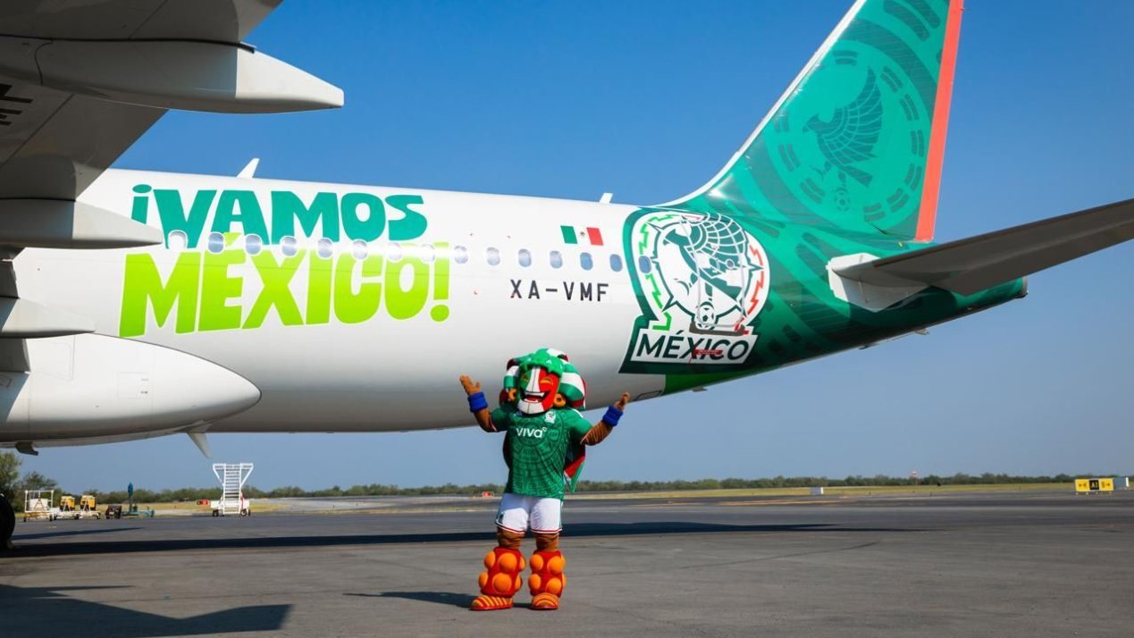 Viva Debuts A320 in National Team Colors Before 2026 World Cup